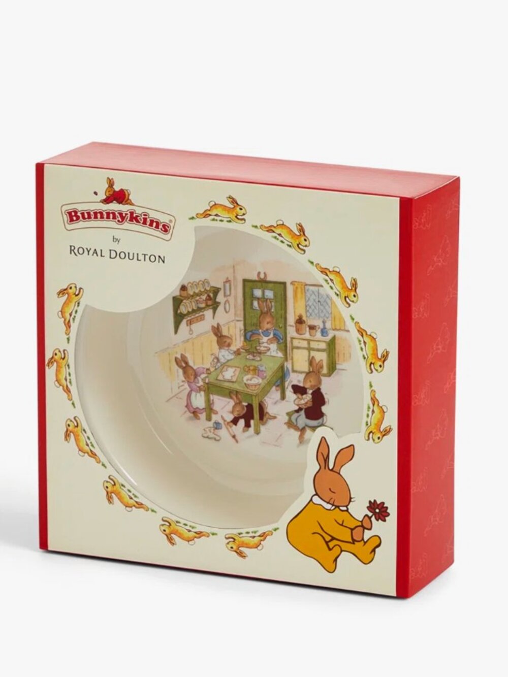 Royal Doulton Bunnykins Bowl - Cream, Red & Yellow